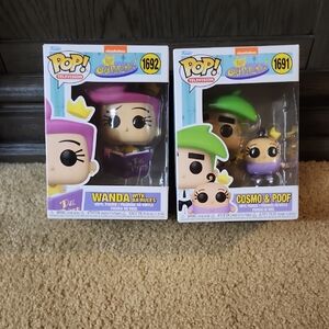 Funko Pop! Fairly OddParents Wanda, Cosmo & Poof Figures